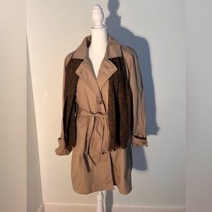 Vintage London fog jacket with matching scarf